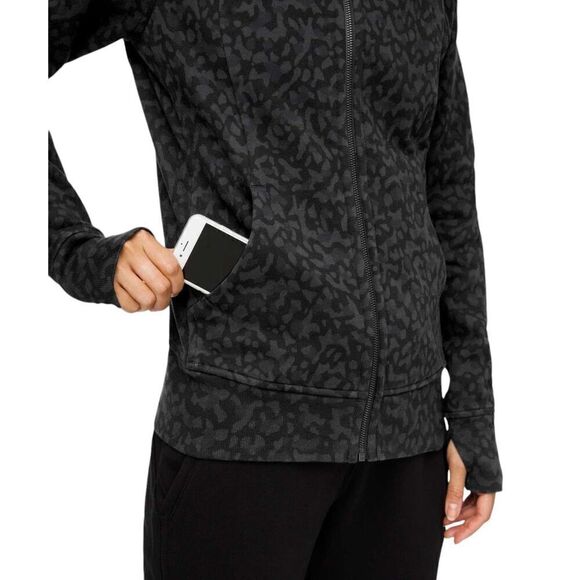 Lululemon Scuba Hoodie *Light Cotton Fleece *Formation Camo Deep Coal Multi - Picture 3 of 11